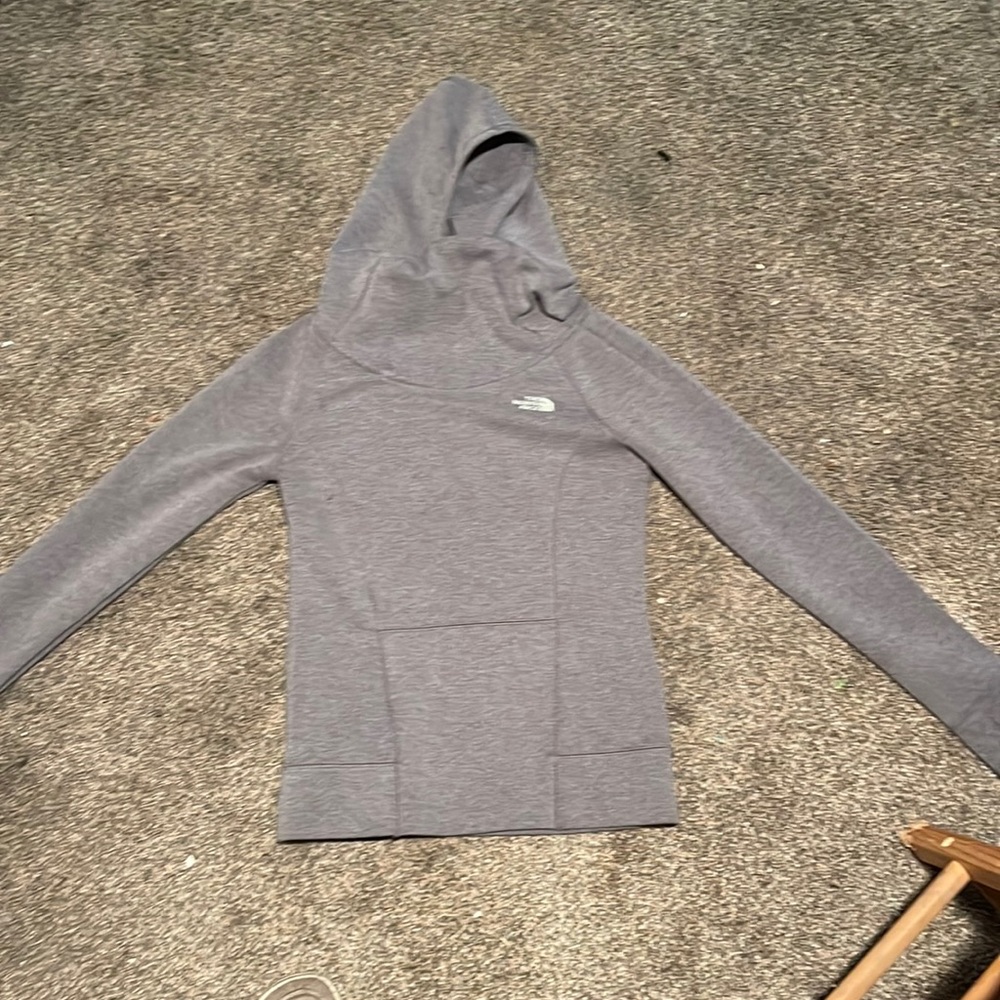 North face turtle neck hoodie